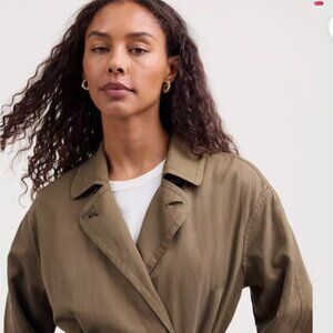 Madewell Trench Coat in Drapey Twill Size S (with Tags Brand New)